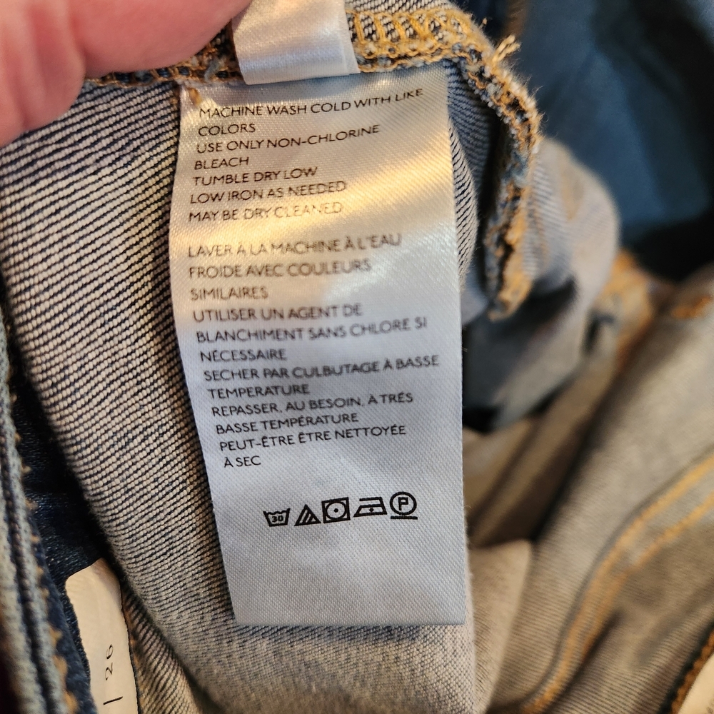 Anthropologie Pilcro And The Letterpress Button Fly High Rise Slim Jean Size 26 - Picture 10 of 14